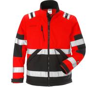 Fristads Veste de sécurité Softshell haute visibilité Cl. 2 4083 WYH Rouge de sécurité/noir S