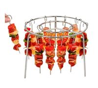 Friteuse à air verticale avec grill barbecue - Brochettes Métalliques Verticales Pour Grillades - Brochettes Inox Pour Four Cuisiniers à Domicile Légumes Viandes Repas Familiaux