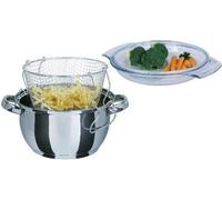 Friteuse GSW, Induction, 22 cm, Couvercle en verre, Acier inoxydable