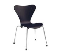 Fritz Hansen 3177 Chaise d'enfant Series 7 Midnight blue frêne peint-chrome