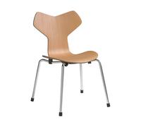 Fritz Hansen Chaise d'enfant Grand Prix Oregon pine-chrome