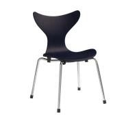 Fritz Hansen Chaise d'enfant Liljan Midnight blue frêne peint-chrome