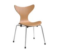 Fritz Hansen Chaise d'enfant Liljan Oregon pine-chrome