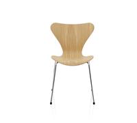 Fritz Hansen Chaise Série 7 3107 - Placage naturel - Chêne - chromé