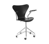 Fritz Hansen - Fauteuil à roulettes Noir