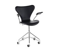 Fritz Hansen - Fauteuil à roulettes Noir