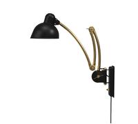 Fritz Hansen Kaiser Idell 6559-W Wandleuchte, Matt Black / Brass