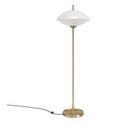 Fritz Hansen Lampadaire Clam 128 x 40 cm Opale / Laiton