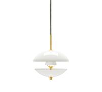 Fritz Hansen Suspension Clam Ø55 cm Blanc/Laiton