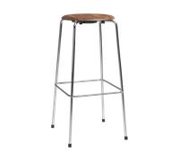 Fritz Hansen Tabouret de bar High Dot Noyer-chrome