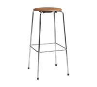 Fritz Hansen Tabouret de bar High Dot Wild cuir walnut-chrome