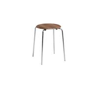Fritz Hansen Tabouret Dot Noyer-chrome