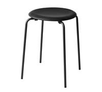 Fritz Hansen Tabouret en cuir Dot Noir cow-boy