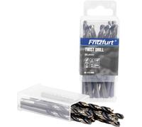 FRITZFURT 1111-3600 HSS-G Foret pour le métal 10 pièces 6 mm Longueur totale 93 mm résiste à la corrosion DIN 338 manche conique