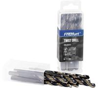 FRITZFURT 1111-3800 HSS-G Foret pour le métal 10 pièces 8 mm Longueur totale 117 mm résiste à la corrosion DIN 338 manche conique