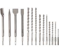 FRITZFURT 3161-3014 Jeu de couronnes-trépan 14 pièces 5 mm, 6 mm, 8 mm, 10 mm, 12 mm, 14 mm SDS-Plus 1 set