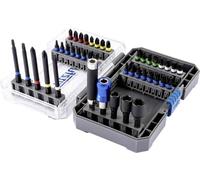 FRITZFURT 6100-3042 Jeu d'embouts 42 pièces PZ, PH, vis à fente, TORX® intérieur, profil en T avec trou, 6 pans intérieurs avec