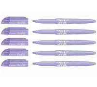 FRIXION Lot de 5 Surligneurs FriXion Light Soft Pte Biseautée 3,3 mm Violet pastel