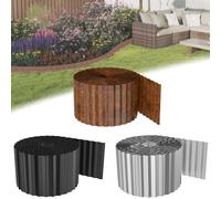 Froadp Bordure de pelouse en métal - 30 m x 15 cm - Argenté