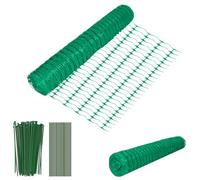 Froadp Clôture à loquet de 1 m x 80 m avec clous et rubans, clôture, filet de sécurité en plastique, clôture mobile, clôture multifonction, clôture de mouton, clôture pour chien, filet de volaille