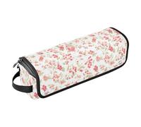 FRODOTGV Étui de voyage pour fer à friser aquarelle framboise et framboise pour femme, organiseur d'accessoires portable avec coussinet résistant à la chaleur pour outils chauds, fers plats