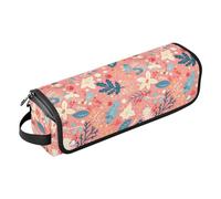 FRODOTGV Étui de voyage pour nouveau-nés lapin ours bonbon beignet peinture à l'huile fer à friser pour femme, étui de transport amovible double couche avec tapis en fer pour outils chauds, fers plats