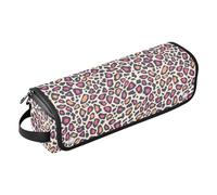 FRODOTGV Étui de voyage pour nouveau-nés lapin ours bonbon beignet peinture à l'huile fer à friser pour femme, étui de transport amovible double couche avec tapis en fer pour outils chauds, fers plats