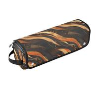 FRODOTGV Étui de voyage pour nouveau-nés lapin ours bonbon beignet peinture à l'huile fer à friser pour femme, étui de transport amovible double couche avec tapis en fer pour outils chauds, fers plats