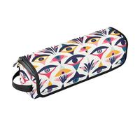 FRODOTGV Sac de voyage à pois et fleurs de camomille tendres pour femme, étui de transport imperméable et tapis résistant à la chaleur pour outils chauds, fers plats, volumateur de cheveux, Géométrie