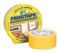 Frog Tape Ruban de masquage jaune pour peinture et décoration d'intérieur pour des lignes nettes et sans bavure de peinture 48 mm x 41,1 m