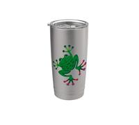 FROGGY SAYS HELLO Grenouille souriante avec de grands pieds Gobelet isotherme en acier inoxydable double paroi