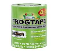 FrogTape Multi-Surface Bande de peintres: 1.41 in. x 60 yds. (vert) / 4-pack [4 rouleaux/pack]