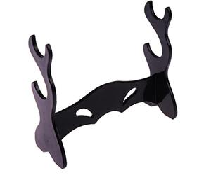 Froiny Collection Rack Support Acrylique Stand 2 Tiers Porte-Support Dessin Animé Périphérique D'armes Porte-Couteau pour, Le Noir, 11 * 5 * 12.5cm