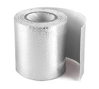 Froiny Tape Thermique De 5 M De Bande D'échappement Thermique D'entrée De L'air Isolant De Chaleur Bouclier De Protection De Chaleur Réfléchissante Moteur Auto-adhésif, Argent