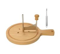 Fromage Roulette Non Coulissante Fournitures de Cuisson avec Poignée | Base en bois pour rabotage et boucles à fromage pour la cuisson de coupes en forme de rose, cuisine domestique, restaurant