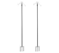 FROPIJ Lot de 2 guirlandes lumineuses avec 2 types de crochets de berger de 2,4/3 m - Piquet à 5 branches pour guirlandes lumineuses et décorations lumineuses (3 m)