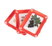 FROPIJ Lot de 8 plateaux de conservation sous vide - Plateau de conservation des aliments - Boîtes empilables - Boîtes à charcuterie - Boîtes à saucisses pour réfrigérateur (29,5 x 22,5 cm)