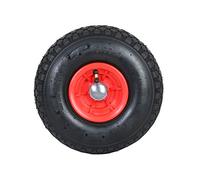 Frosal Roue pneumatique avec fixation de roue | Roue de rechange pour chariot de transport 260 x 85 mm 3.00-4 | Roue pour diable | Roue de chariot | Roue de diable avec bouchon d'essieu | Enjoliveur |