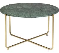 Table basse en marbre vert, ronde, surface lisse - White Label, Timpa - Ø70x40 cm