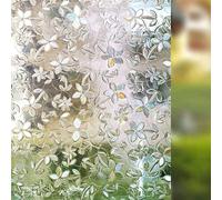 Frosted Fenster Film Blumenfenster Sticker Datenschutz Anti-UV Büro Startseite Dekoration - 45cm