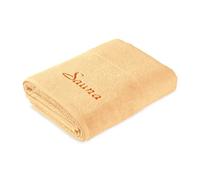 Frottana Pearl Drap de Sauna 80 x 200 cm, Coton, Jaune, 80 cm x 200 cm