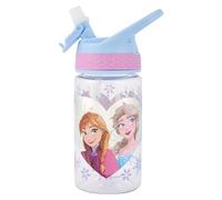 Frozen 2 Snow Bouteille à bec souple verrouillable 430 ml - Sans BPA, design anti-fuite avec imprimé Elsa, Anna et Olaf, idéal pour les enfants
