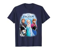 Frozen Poster With Elsa, Anna, Kristoff And Olaf T-Shirt