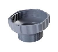FRTmvg Adaptateur de tuyau d'écumoire de piscine - 5,8 cm - Connecteur de tamis de surface en ABS gris pour piscines hors sol, spas et réservoirs d'eau - Adaptateur d'aspirateur facile à installer