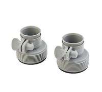 FRTmvg Lot de 2 adaptateurs de pompe de piscine Intex | Kit de conversion de tuyau de 3,2 cm à 3,8 cm | Compatible avec les pompes de plus de 1 500 GPH | Compatible avec la pièce #10722, 25009, 29061E
