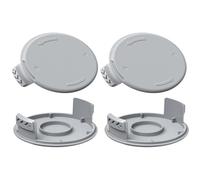FRTmvg Lot de 4 capuchons de bobine de rechange AC14HCA pour débroussailleuse Ryobi Weed Wacker - Compatible avec les débroussailleuses sans fil One+ 18 V, 24 V, 40 V - PA6 + 30 % fibre de verre et