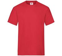 Fruit of the Loom - 61-212 - T-shirt (Lot de 5) - Homme - Rouge - Taille: M