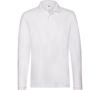 Fruit of the Loom 63-310-0 | Polo manches longues premium pour homme - couleur : blanc - taille : L