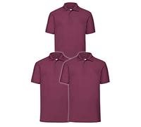 Fruit of The Loom 63-402-0, Polo Homme, Burgundy, XL