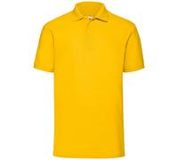 Fruit of the Loom 65/35 Pique Polo - Polo - Homme, Jaune - Yellow (Sunflower), Small